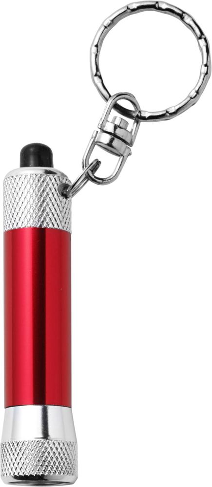 Aluminium 3-in-1 sleutelhanger Audrey - met logo of onbedrukt bestellen - rood