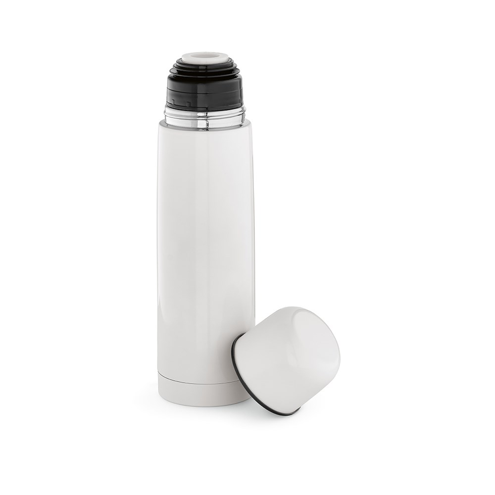 Donau thermos gerecycled roestvrij staal 500 ml - Wit